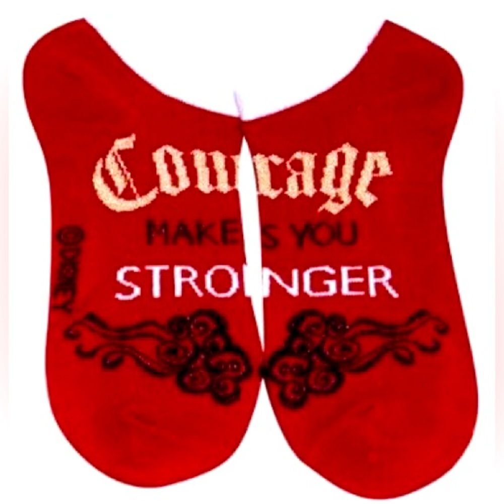 NWOT Disney Mulan “Courage makes you STRONGER” Socks